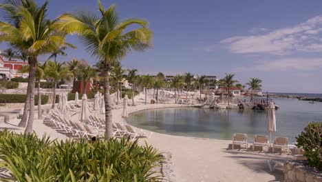 the beach at a mexican resort