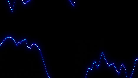 abstract blue led lights pattern