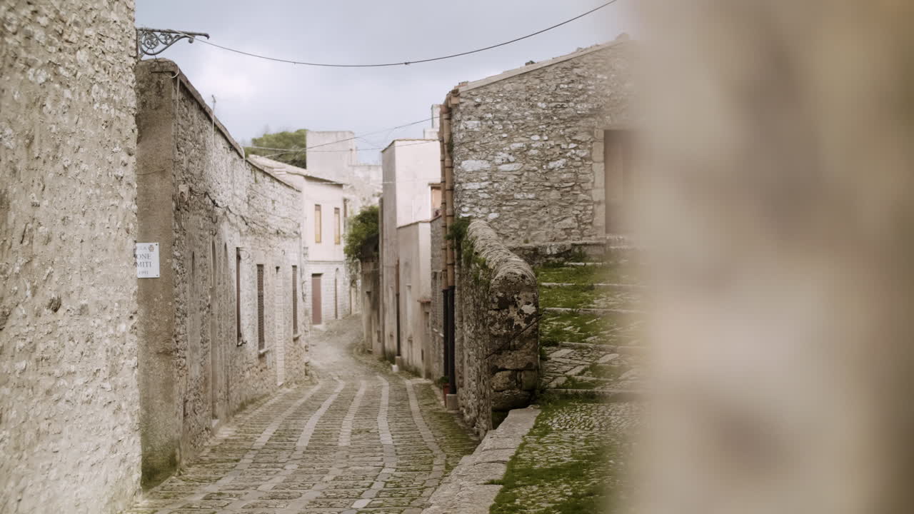 Charming Old Town Alley in Italy