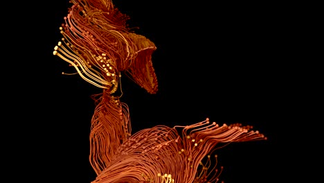 abstract particles with trails.