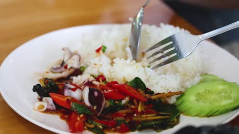 savoring a vibrant thai meal in chonburi