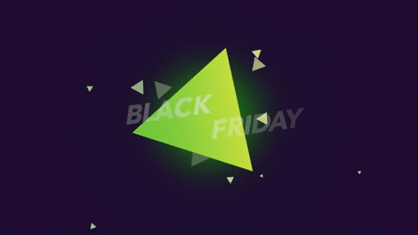 viernes negro con el patrón geométrico de memphis con triángulos