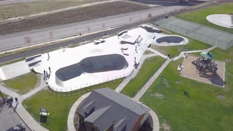 lehi skatepark en salt lake city utah - órbita aérea
