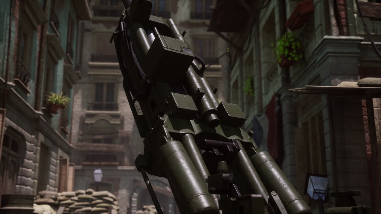 도시에서 대포 총