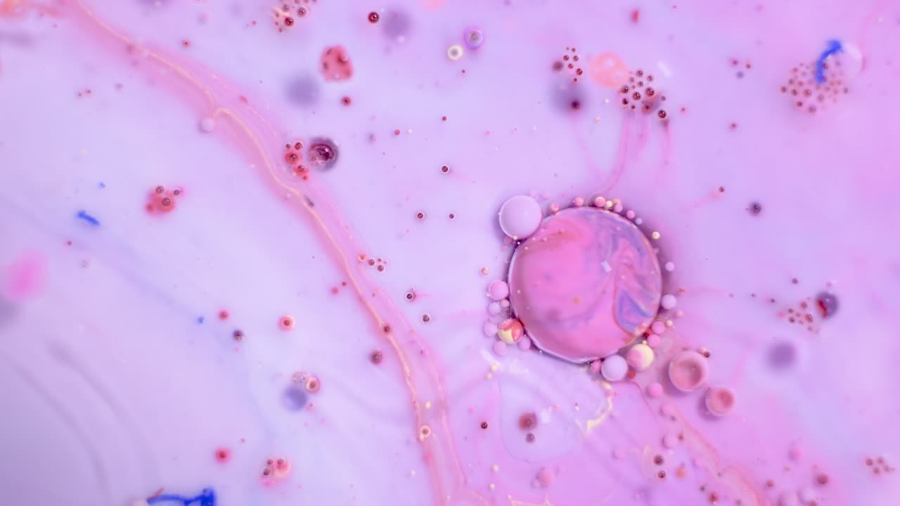 핑크와 보라색으로 추상적인 액체 예술