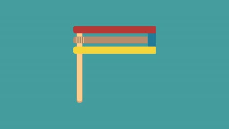 purim vacaciones gragger diseño plano icono de animación