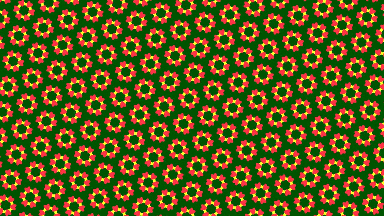 patrón gráfico que cambia de color a medida que gira hacia la izquierda