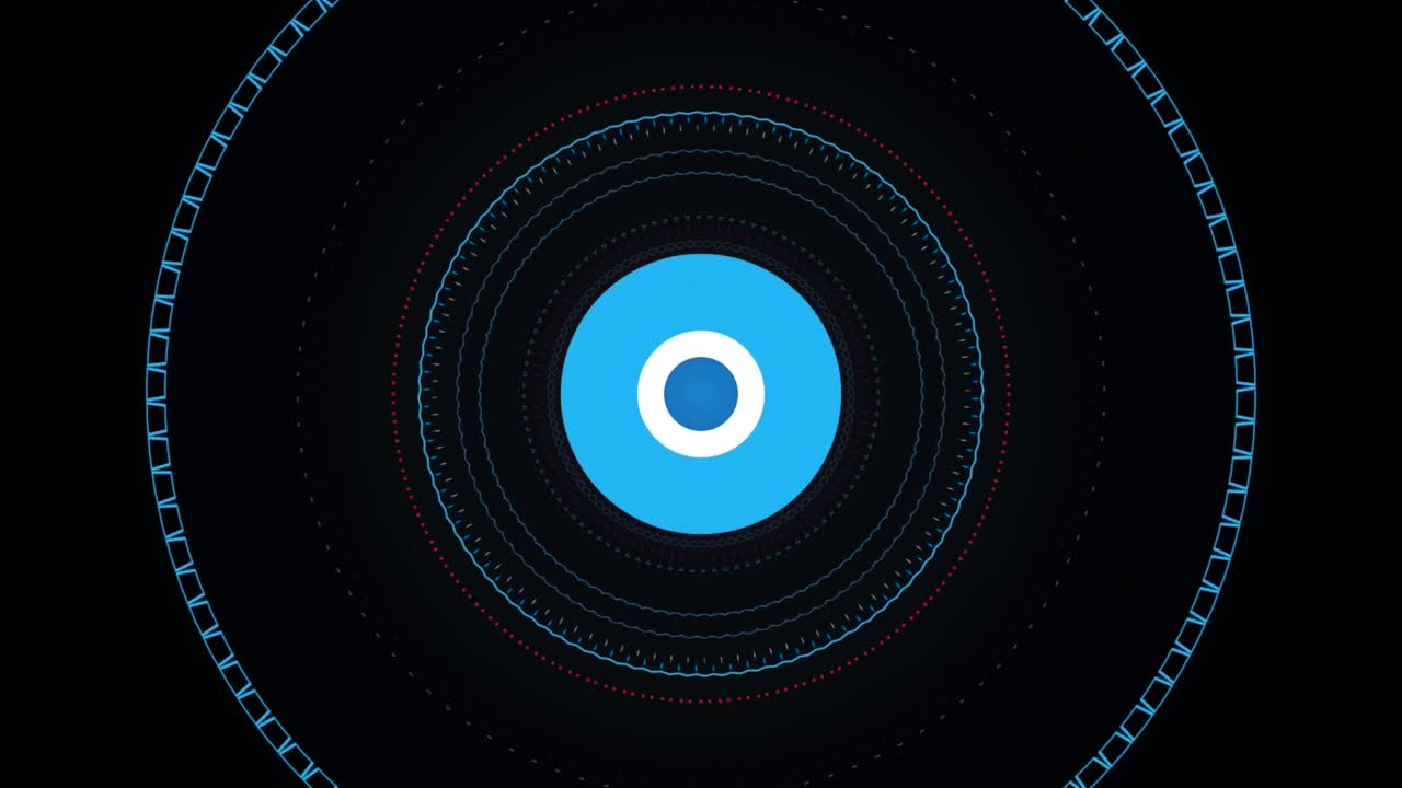 diseño de círculo futurista abstracto