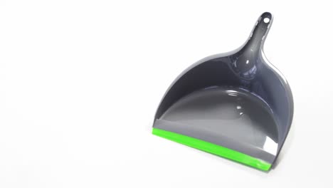 close-up of dust pan