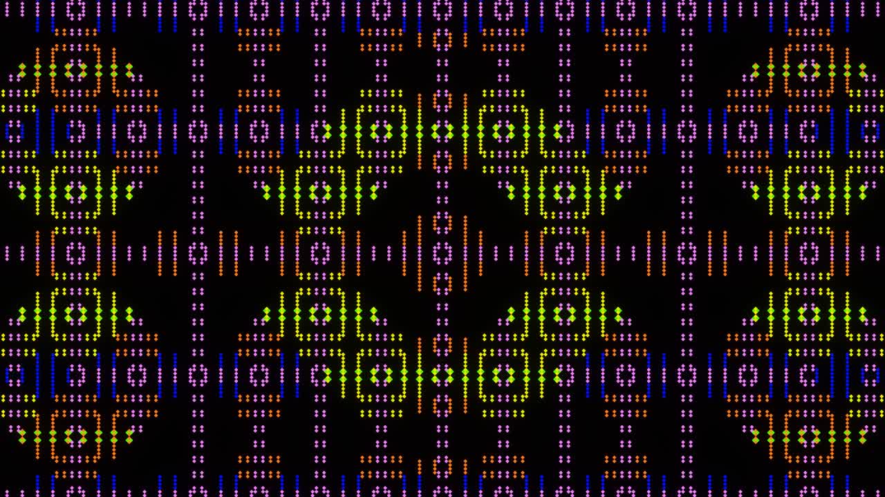 mosaico abstracto flotante de píxeles