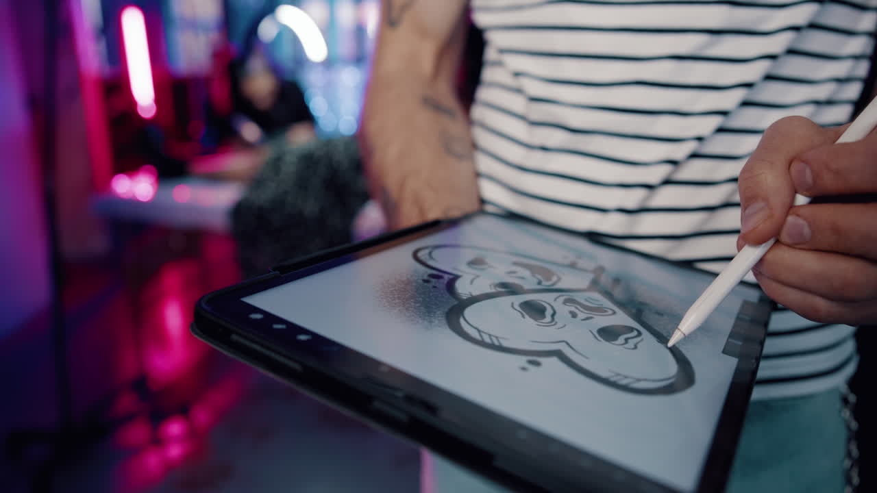 Creare arte digitale su un tablet