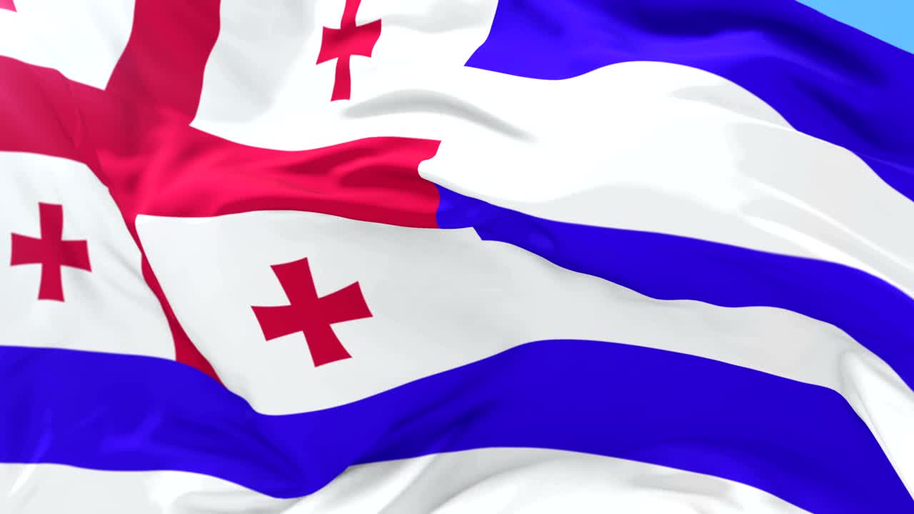 푸른 하늘과 함께 느리게 바람에 흔들리는 아자르 발, 루프