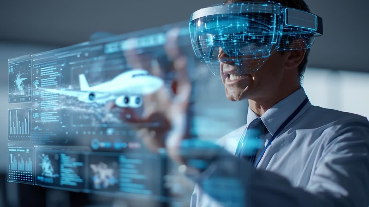 Augmented reality tech demo in a business environment