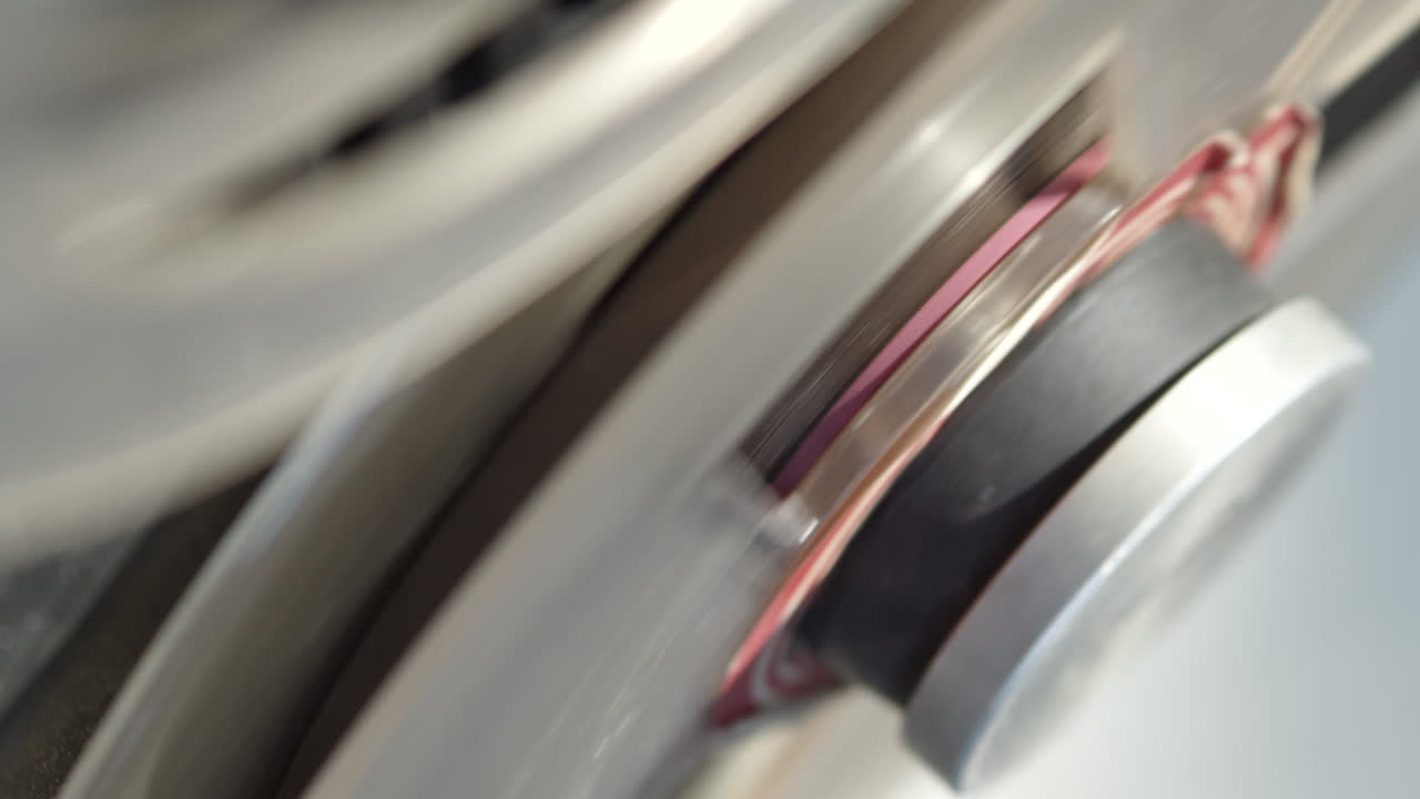 테이프 레코더 및 자기 데크, 정상 속도로 오디오 재생, 극단적인 근접 촬영