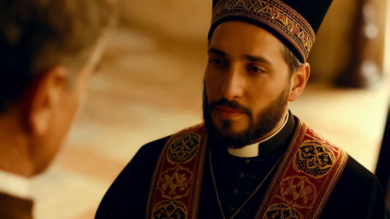 대화 중의 사제