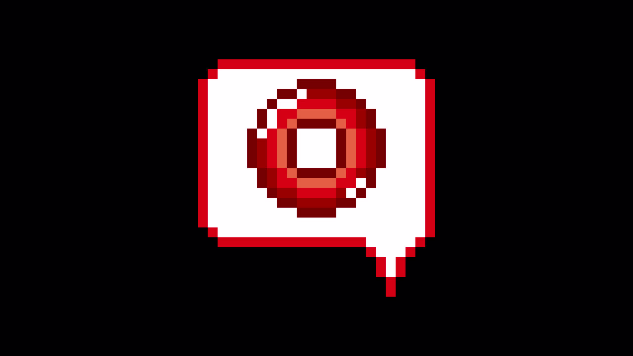Pixel art animation icon speech bubble circle mark (4)