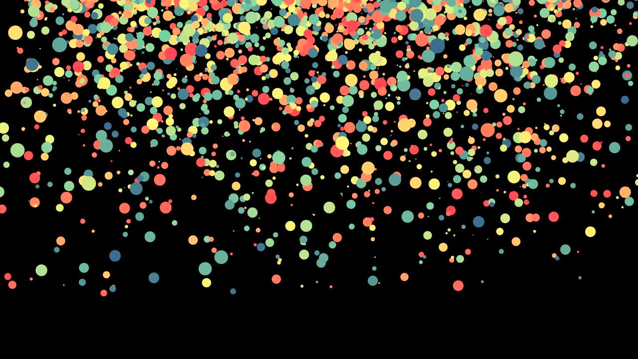 Bravo Text with Particle Colorful Background