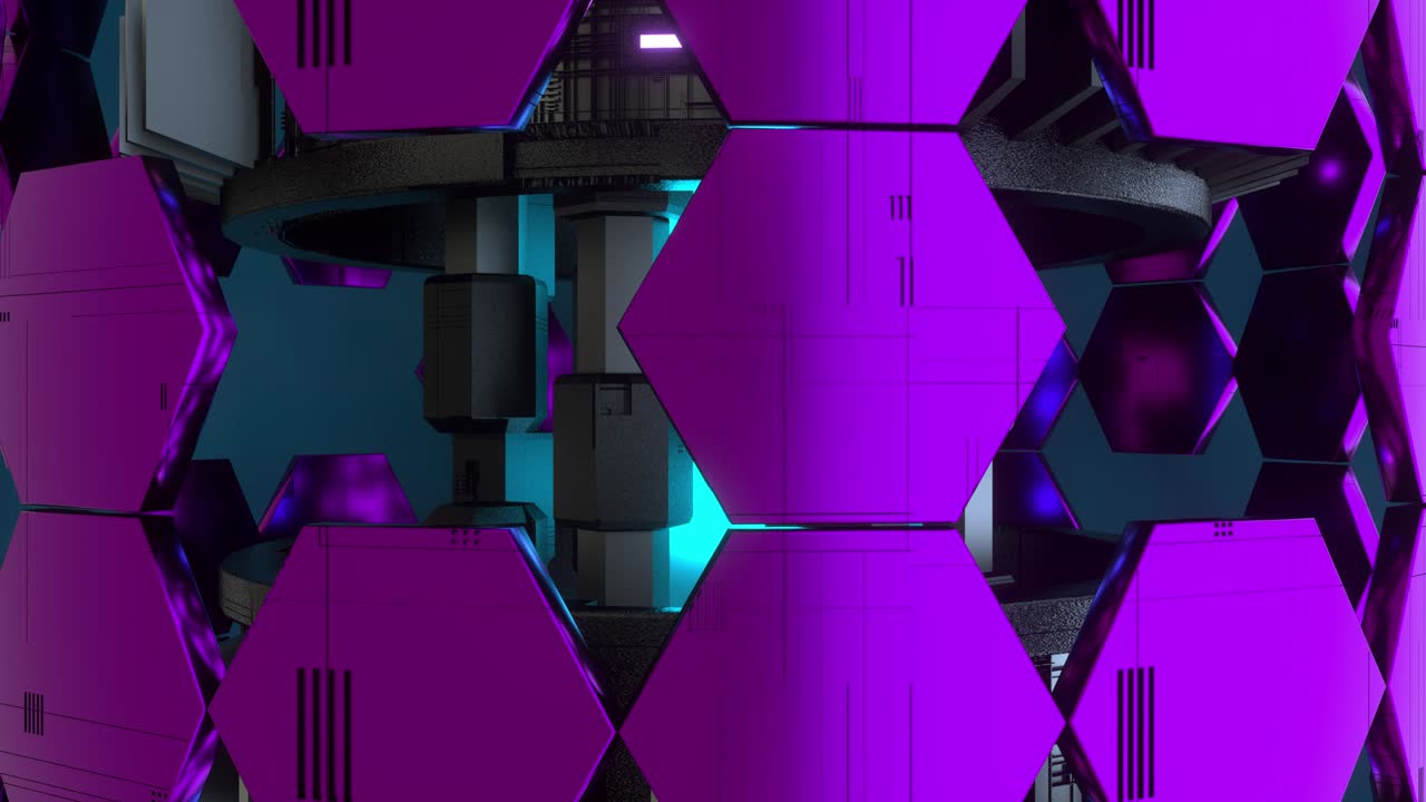 generador de energía púrpura