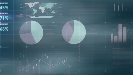 Animación-Del-Procesamiento-De-Datos-Financieros-Sobre-Fondo-Gris