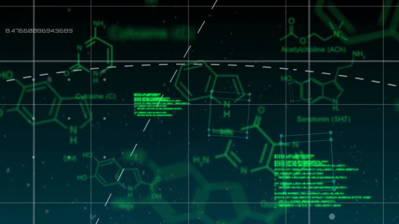 códigos de interfaz con estructuras moleculares