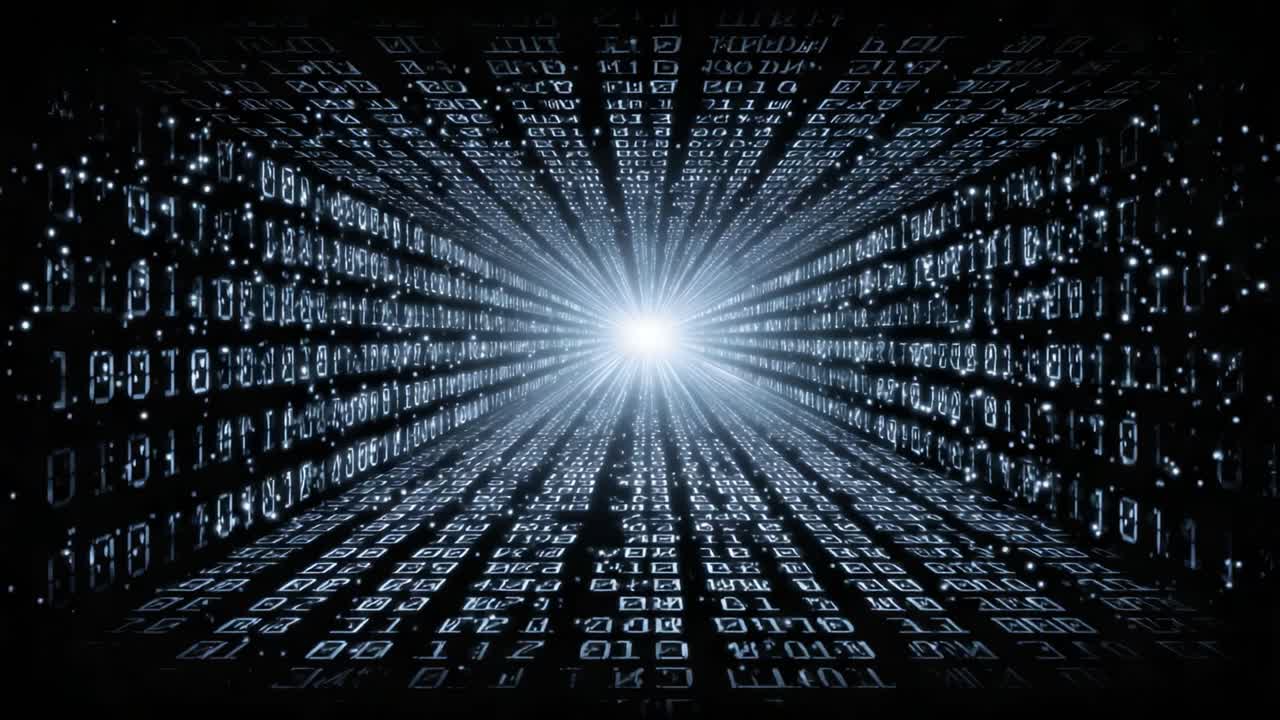 An Immersive Journey Through the Digital Realm: Unraveling the Infinite Binary Code Stream Towards a Blinding Light of Data Exploration and Discovery