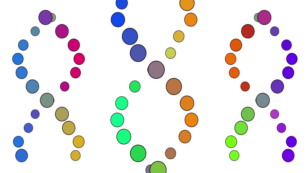 ⁇ 색 배경에 있는 dna 가닥의 애니메이션