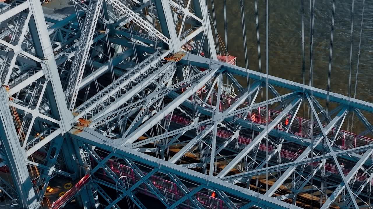 Williamsburg Bridge Span Over East River