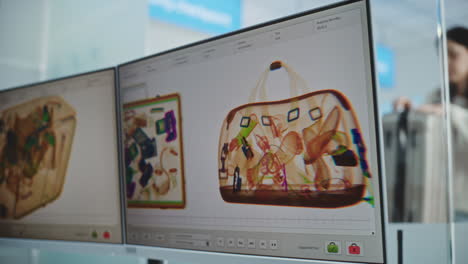 airport security x-ray scan of luggage
