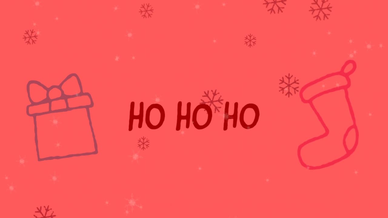 animación de nieve cayendo, felicitaciones de navidad texto sobre decoraciones de navidad