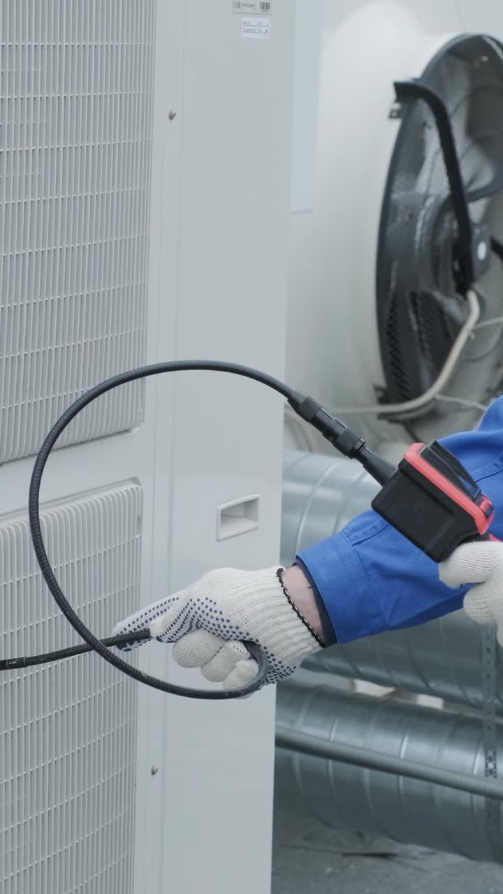 Air Conditioning Unit Inspection with Endoscope