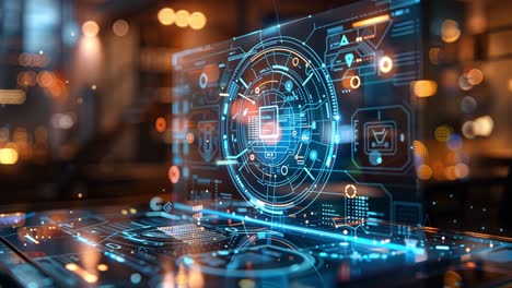 futuristic digital interface