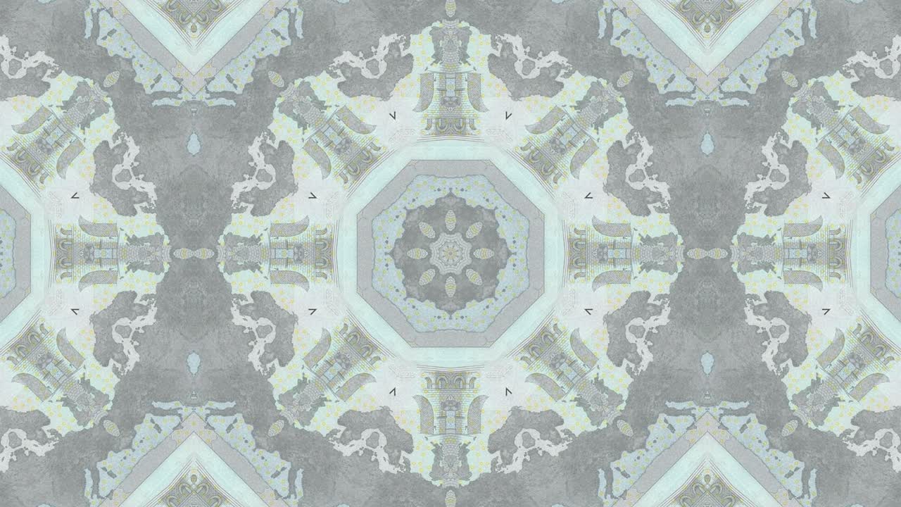 추상적인 모션 그래픽 모자이크 유로 지폐와 함께 시엄리스 루프