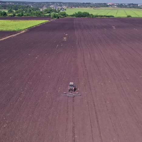 tractor working on a field