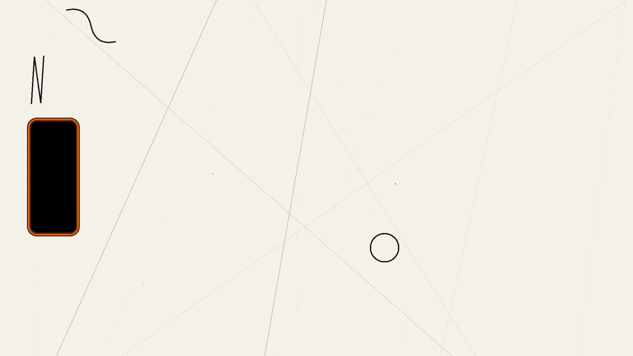 Abstract Motion Graphics with Smartphone and Geometric Shapes