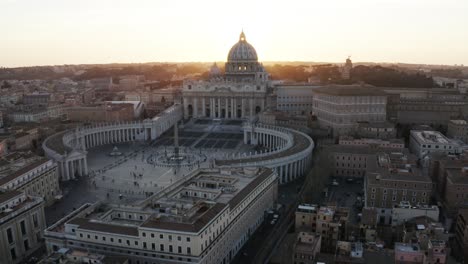 flying towards vatican city