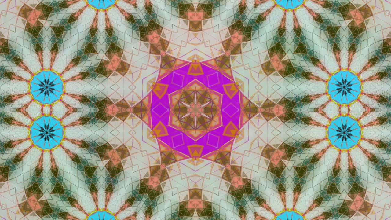 patrones de secuencia de caleidoscopio abstractos.