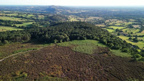 the stunning spiritual cloud at bosley on a full moon weekend in golden hour , staffordshire uk - drone anti-clockwise rotate and move out
