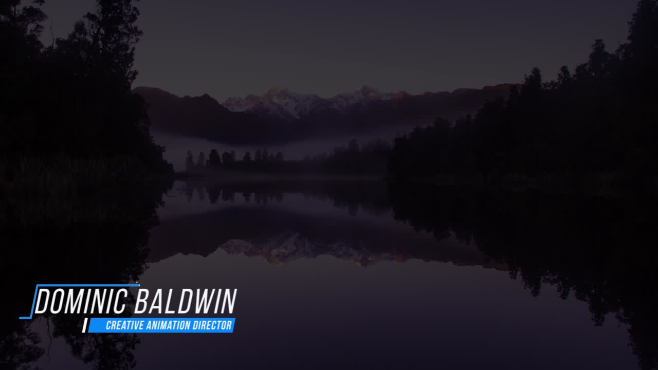 Serene Mountain Lake Scenery with Text Overlay