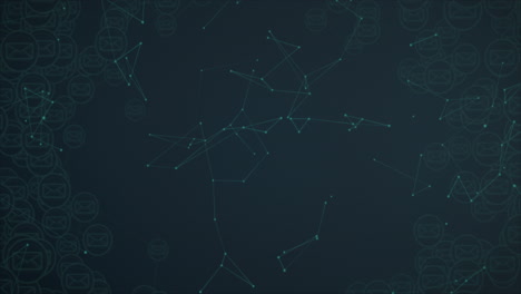 animation of networks of connections over black background