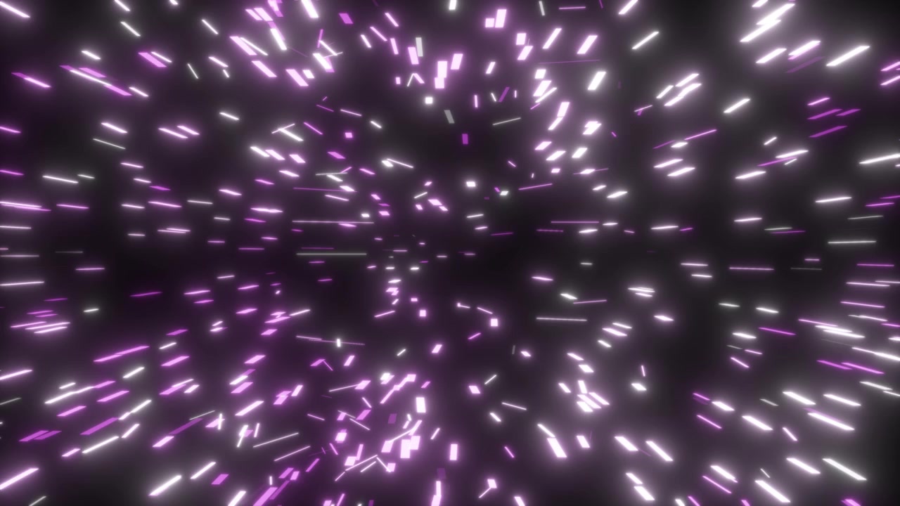 Abstract Motion Background with Glowing Purple Light Streaks