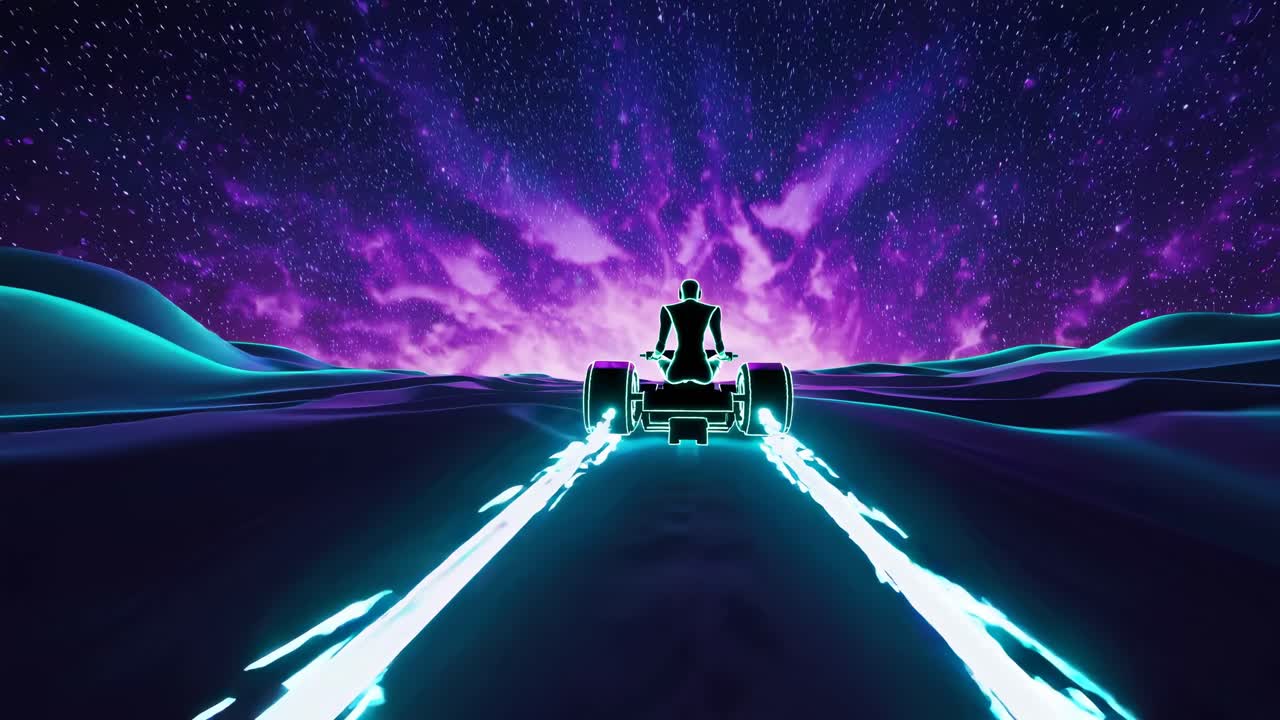 el viajero del desierto de neón