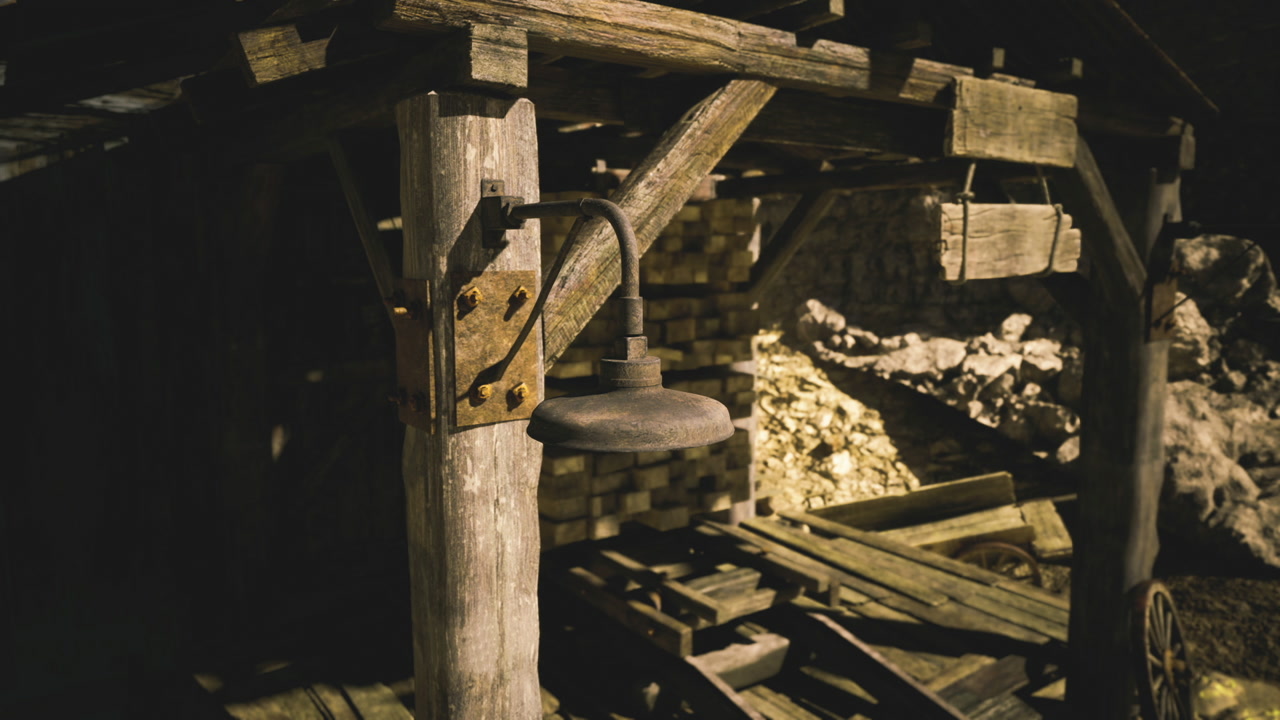 Detailed view of rusted axles and grain textures in namibia mill setting
