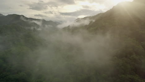 A-breathtaking-aerial-scenery-of-lush-green-tropical-rainforest-mountain