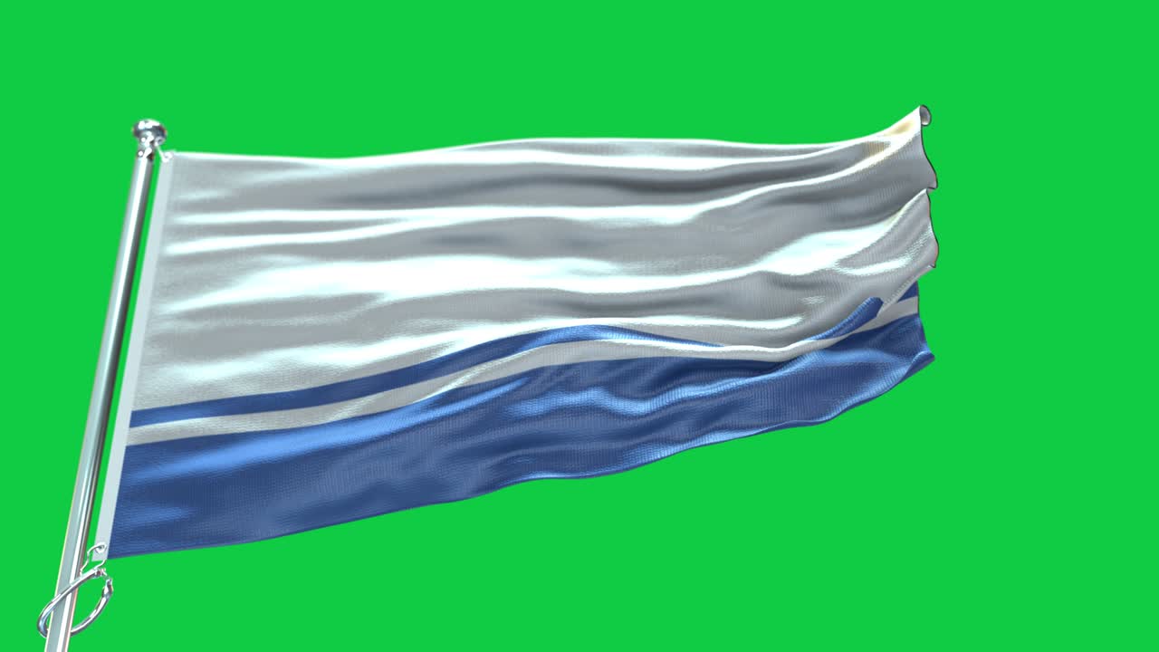 4k Highly Detailed Flag Of Altai Republic - Altai Republic Flag High Detail - National flag Altai Republic wave Pattern loopable Elements