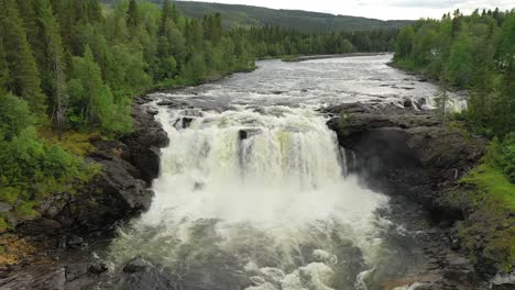 ristafallet waterfall in the western part of jamtland is listed as one of the most beautiful waterfalls in sweden.