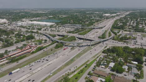 highways with traffic in miami