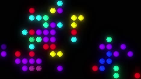 colorful led wall lights vj loops 4k