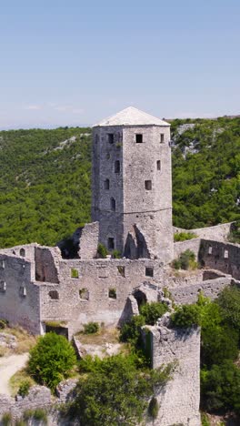bosnia and herzegovina počitelj citadel počitelj, drone vertical