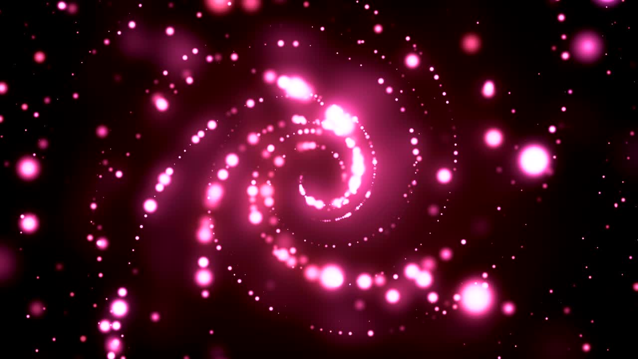 túnel de resplandor de luz rosada