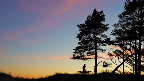 Detachment-from-society-spending-time-being-lonely-silhouette